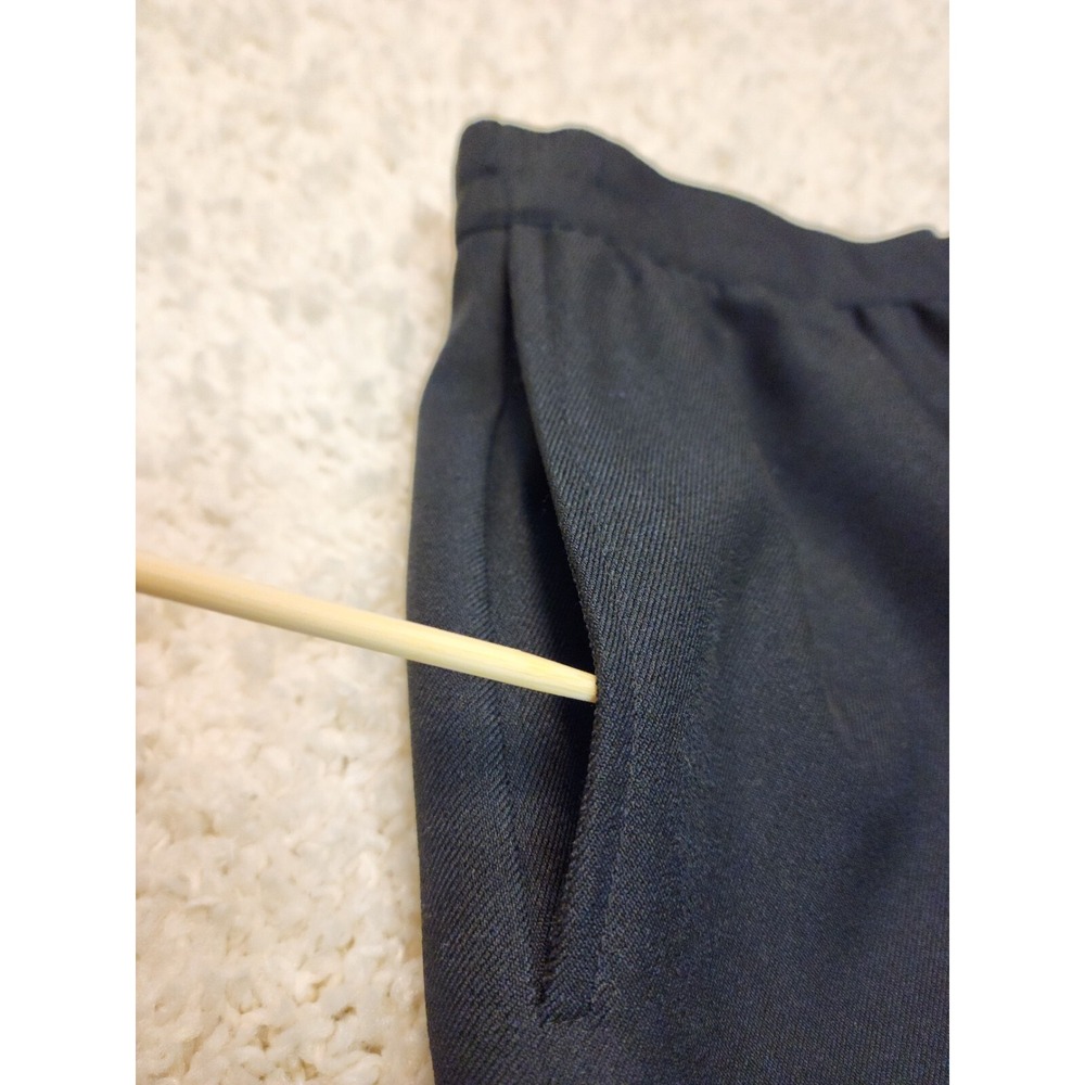 VINTAGE Haberdashery Womens Corporate A line Skirt Black Size 10 Two Pockets - Picture 3 of 15